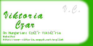 viktoria czar business card